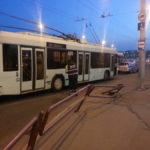 Пьяный водитель в Минске врезался в троллейбус с пассажирами